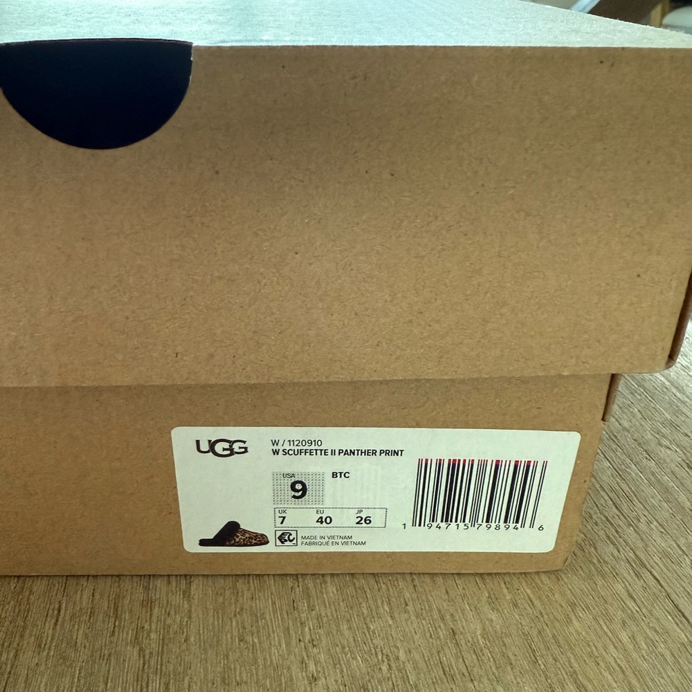UGG Panther Print Scuffette Slippers